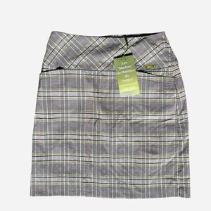 Swing Control Golf Skort Sz 4 Plaid Preppy Tummy Control‎ Athleisure Resort  NWT